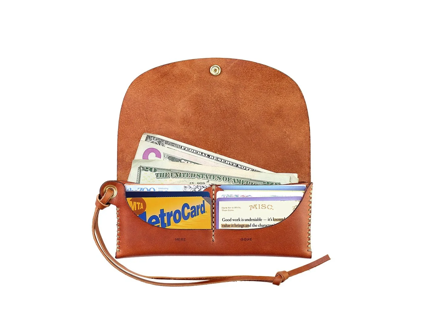 Leather Slim Tuck Wallet — Stagecoach Inn